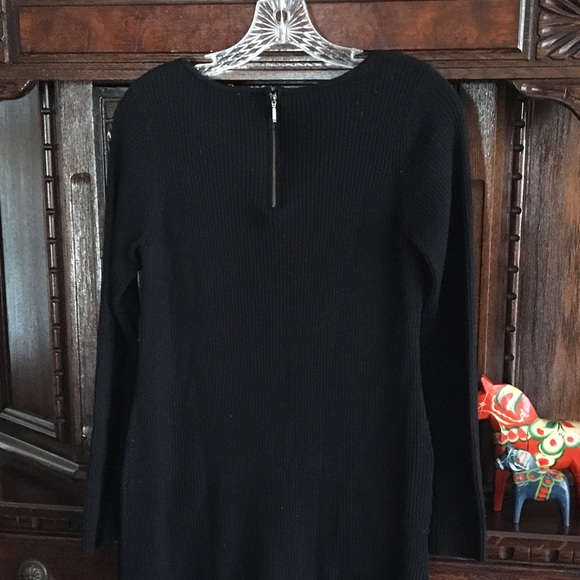 DESIGN HISTORY 💯% merino wool black dress M - Picture 4 of 11